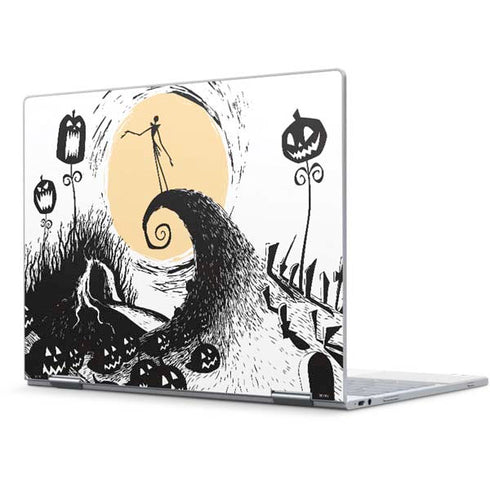 Disney The Nightmare Before Christmas Jack on Spiral Hill Art Pixelbook Skin